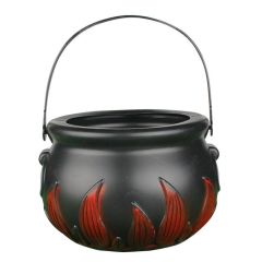 Ведерко-конфетница на Хэллоуин котелок