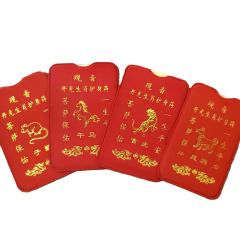 Набор золотых карт «Янтра 12 знаков» — денежный талисман для кошелька по восточному календарю