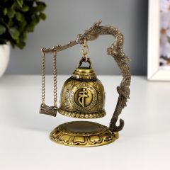 Колокол - гонг металл настольный &laquo;Будда&raquo;, d=4.8 см, 11.2&times;9.5&times;9.5 см