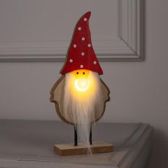 Светодиодная фигура «Дед Мороз» 7 × 22 × 5 см, свечение тёплое белое