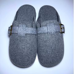 Мужские домашние тапочки, цвет серый