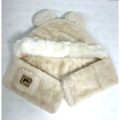 Шапка-шарф с ушками С20 бежевая