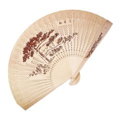 Веер дерево «Цветочки» с кисточкой