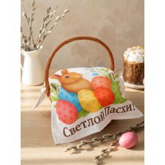 Салфетка пасхальная на стол «Пасхальный кролик» 65*65 см