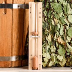 Часы песочные для бани и сауны ЧПС-1Г, 15 минут, дерево