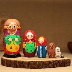 Матрёшка дерево «Репка», сюжетная, 6 кукольная, 16 см
