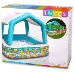 Детский надувной бассейн с навесом Intex 57470