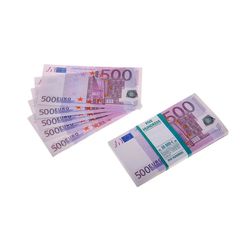 Пачка сувенирных бутафорских купюр 500 евро