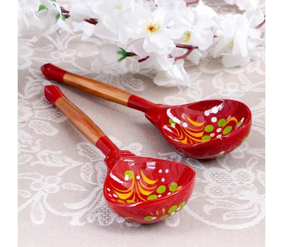 Ложка «Краснушка» — традиционная хохлома ручной росписи, изображение 2 Ложка «Краснушка» — традиционная хохлома ручной росписи, изображение 2