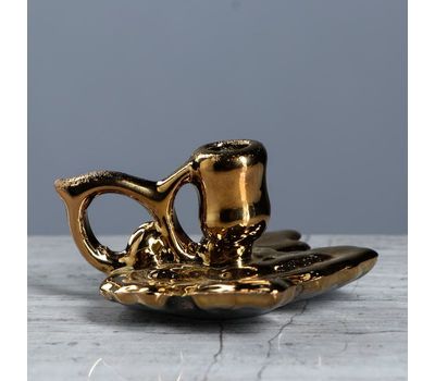 Подсвечник "Листик" из керамики: создайте атмосферу уюта и романтики!, изображение 2