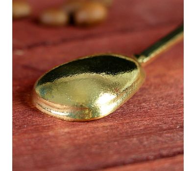 Латунная ложка ручной работы — элегантное дополнение для вашего кофейного ритуала, изображение 2