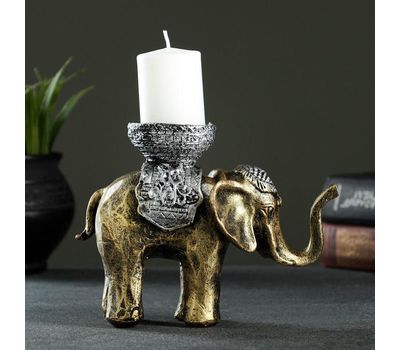 Подсвечник «Слон» 13х19 см, для свечи d=4 см