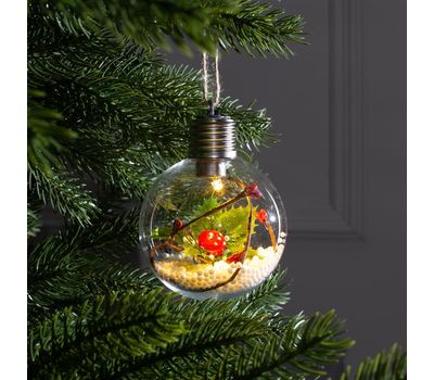 Елочный шар «Листочек»1 LED: Волшебство для вашего дома