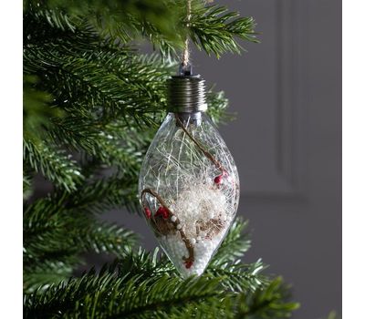 Елочный шар капля 5 LED: Волшебство для вашей новогодней елки, изображение 3