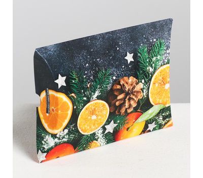 Коробка сборная фигурная «Мандариновое настроение»: уникальная упаковка для новогодних подарков, изображение 2