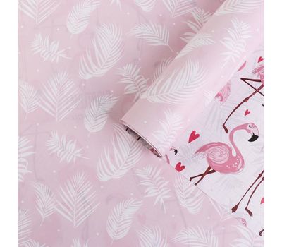 Глянцевая двусторонняя упаковочная бумага "Фламинго": добавьте яркости своим подаркам!, изображение 2 Глянцевая двусторонняя упаковочная бумага "Фламинго": добавьте яркости своим подаркам!, изображение 2