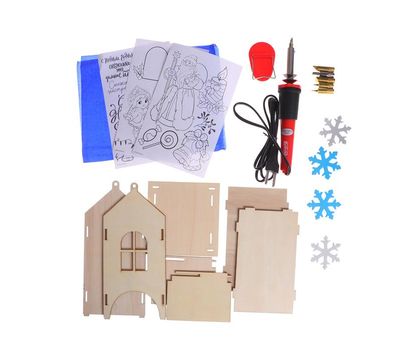 Набор для выжигания и росписи по дереву «Чайный домик» – идеальный проект для творчества и уникальный подарок, изображение 3