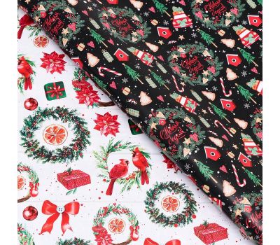 Упаковочная бумага "Рождественские веночки": придайте своим подаркам особый шарм!, изображение 2