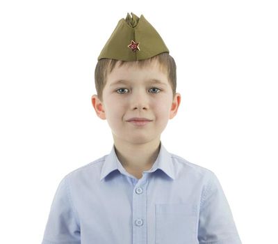 Детская военная пилотка люкс, производство Россия – идеальный аксессуар для патриотических праздников, изображение 3