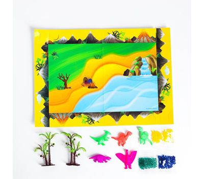 Тактильная коробочка «Создай свой динопарк» с растущими игрушками — развивающий набор для детей!, изображение 3