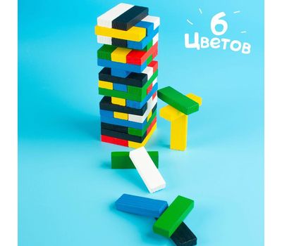 Падающая башня «Kids» — развивающая игра с деревянными брусками для детей и всей семьи!, изображение 3