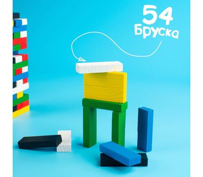 Падающая башня «Kids» — развивающая игра с деревянными брусками для детей и всей семьи!, изображение 5