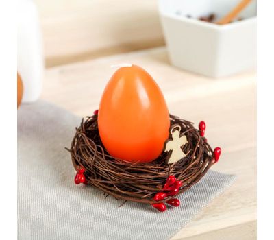 Свеча-яйцо в гнезде «Ангелочек», изображение 4