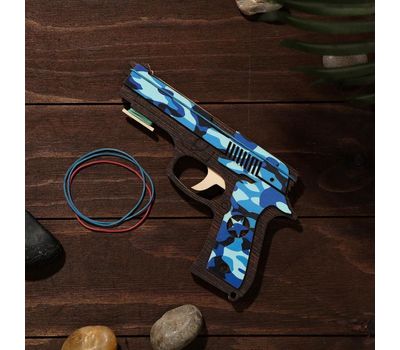 Деревянный пистолет-резинкострел — Безопасная и Увлекательная Игрушка для Мальчишек, изображение 2