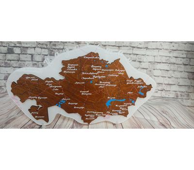 Настольная карта Казахстана: украшение интерьера и символ родной страны., изображение 3