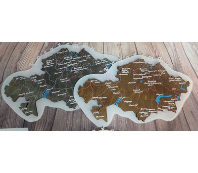 Настольная карта Казахстана: украшение интерьера и символ родной страны., изображение 4