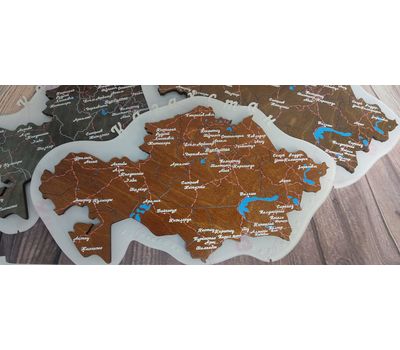 Настольная карта Казахстана: украшение интерьера и символ родной страны., изображение 2