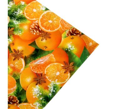 Упаковочная глянцевая бумага «Мандарины»: праздничное настроение для вашего подарка., изображение 4