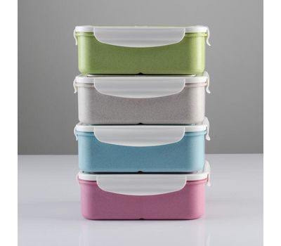 Ланч-бокс "Фламинго" — удобный и вместительный контейнер для еды с ложкой и вилкой, подходящий для микроволновки!, изображение 5