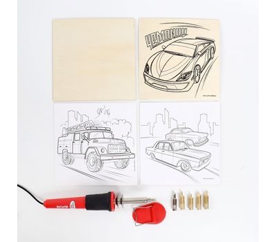 Набор для выжигания и росписи по дереву «Чемпион», изображение 4