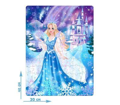 Голографический пазл «Снежная принцесса» – увлекательный новогодний подарок для детей, изображение 2