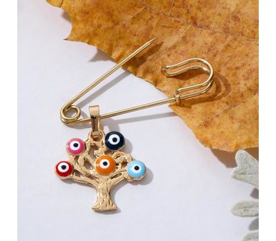 Булавка-оберег "Дерево Жизни" с глазками: ваш верный защитник от негатива!, изображение 2