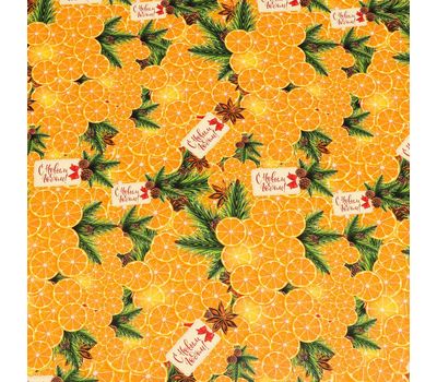 Упаковочная глянцевая бумага «Мандарины»: праздничное настроение для вашего подарка., изображение 4