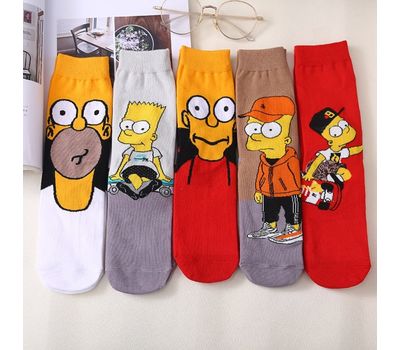 Носки высокие с индивидуальным дизайном «Симпсоны»