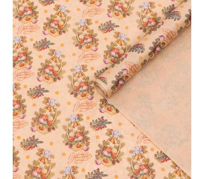 Бумага упаковочная крафт "Ёлочные корзинки": создайте праздничное настроение для ваших подарков!, изображение 3 Бумага упаковочная крафт "Ёлочные корзинки": создайте праздничное настроение для ваших подарков!, изображение 3