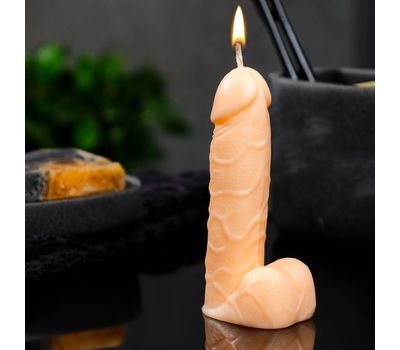 Фигурная свеча «Фаворит» бежевая 12 см