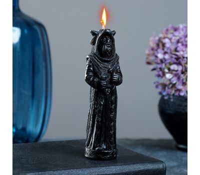 Фигурная свеча «Велес-Мудрость» черная, 12 см