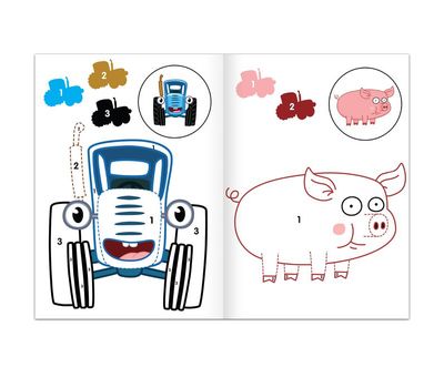 Раскраска по номерам «Весёлый Синий трактор» — развивайте креативность и усидчивость вашего ребенка!, изображение 2