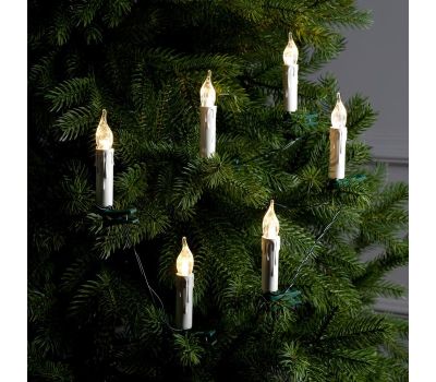 Гирлянда "Нить" 4 м с насадками "Свечи на прищепке": создайте атмосферу своего настроения, изображение 4