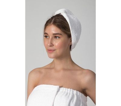 Набор для сауны «Экономь и Я»: полотенце-парео и чалма из хлопка — стиль и комфорт для вашего отдыха!, изображение 6