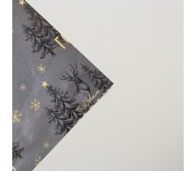 Упаковочная бумага "Олени в лесу": создайте атмосферу настоящего праздника!, изображение 2