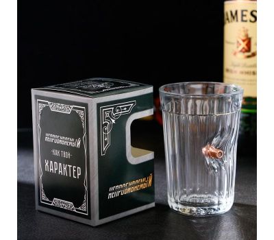 Стакан "Непробиваемый. Характер" с пулей: уникальный дизайн и надежность от LotOK, изображение 2