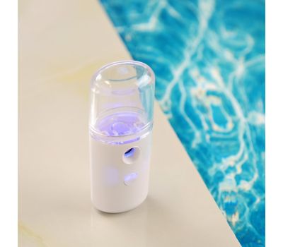Увлажнитель Luazon LHU-01, для лица, карманный, 5 Вт, USB (в комплекте), АКБ, белый
