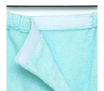 Набор для сауны «Экономь и Я»: полотенце-парео и чалма из хлопка светло-голубого цвета — комфорт и стиль для вашего отдыха!, изображение 11