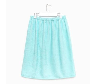 Набор для сауны «Экономь и Я»: полотенце-парео и чалма из хлопка светло-голубого цвета — комфорт и стиль для вашего отдыха!, изображение 2