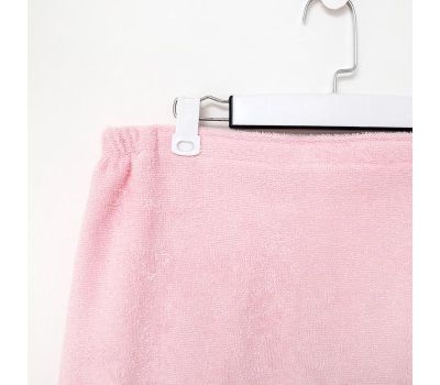 Набор для сауны «Экономь и Я»: полотенце-парео и чалма из хлопка светло-розового цвета — идеальный комфорт для вашего отдыха!, изображение 8